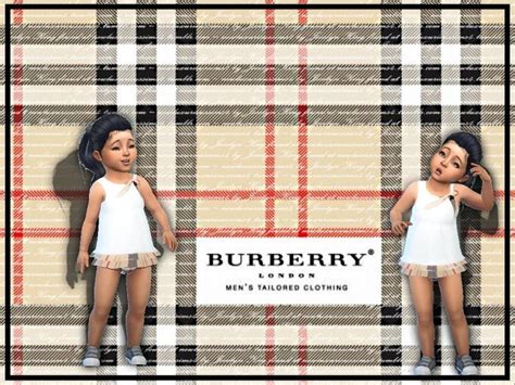 sims 4 Burberry wallpaper